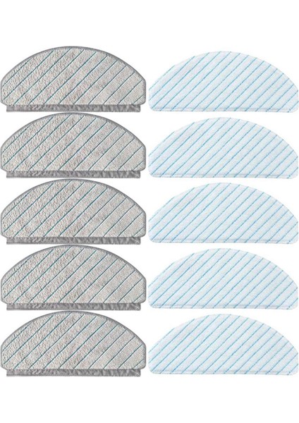 T10/T10PLUS Elektrikli Süpürge Aksesuarları Için Uyumlu Yedek Parçalar Paspas Pedleri Yıkanabilir Paspas Bezi Pedleri (Yurt Dışından)