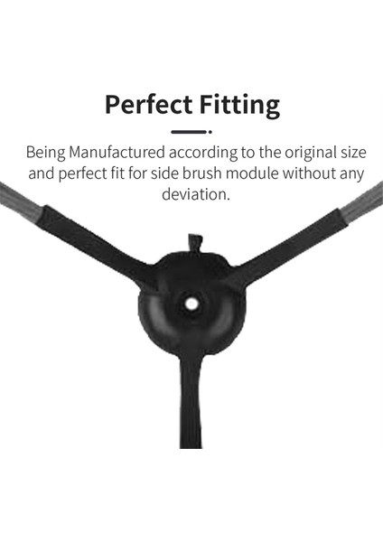 U200 / U200 Pro Robotlu Süpürge Için 6 Adet Yedek Yedek Parça Yıkanabilir Yan Fırça (Yurt Dışından) fırsatları