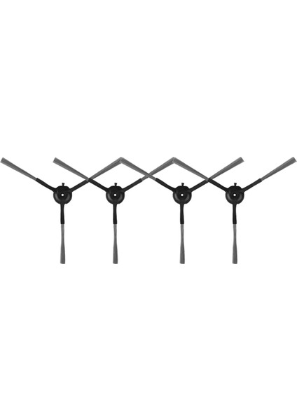 U200 / U200 Pro Robotlu Süpürge Için 6 Adet Yedek Yedek Parça Yıkanabilir Yan Fırça (Yurt Dışından)