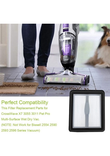 Crosswave X7 2832Z 2955Z Elektrikli Süpürge Aksesuarları Için Uyumlu Yedek Parçalar Hepa Filtreler (Yurt Dışından) modelleri