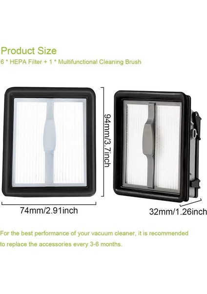 Crosswave X7 2832Z 2955Z Elektrikli Süpürge Aksesuarları Için Uyumlu Yedek Parçalar Hepa Filtreler (Yurt Dışından) indirimleri