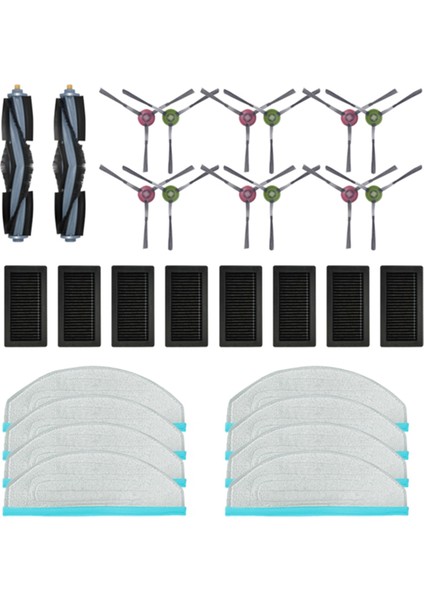 Ana Yan Fırça Hepa Filtre Paspas Bezi cc Robotlu Süpürge Için Yedek Yedek Parça (Yurt Dışından) indirimleri