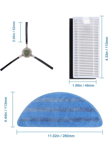 Yedek Parçalar Yan Fırça Hepa Filtre M200 M201 M501 T700 Elektrikli Süpürge Temizleyici Aksesuarları Için Uyumlu (Yurt Dışından) modelleri