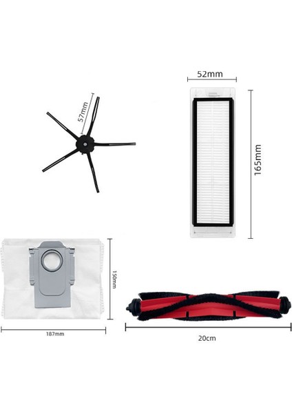 Yeni Ana Yan Fırça Hepa Filtre Toz Torbası Q5 Q5+ Robotlu Süpürge Yedek Parçaları (Yurt Dışından) indirimleri