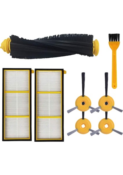 1 Ana Fırça + 2 Filtre + 4 Yan Fırça + 1 Temizleme Fırçası, Ion Robotlu Süpürge Için RV700 RV720 RV750 RV755 (Yurt Dışından)