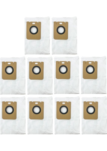 10 Adet Toz Torbası Bot Z10 Pro / L10 Plus Otomatik Boş Robotlu Süpürge Yedek Yedek Parça (Yurt Dışından)