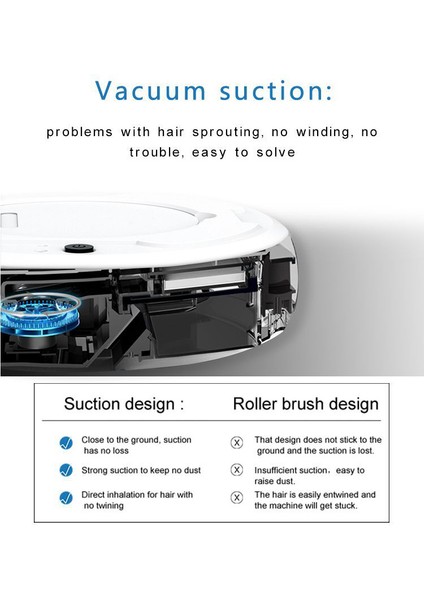 1800PA Akıllı Robotlu Süpürge, 3'ü 1 Arada USB Şarj Edilebilir Akıllı Süpürme Robotu Ev Için Güçlü Emiş Temizleyici Gri (Yurt Dışından) modelleri