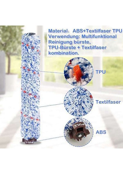 Crosswave 2306 Için Çok Yüzeyli Fırça Rulosu 1934 Alan Halı Fırça Rulosu Çok Yüzeyli 1868 Fırça Rulosu 1866 (Yurt Dışından) modelleri