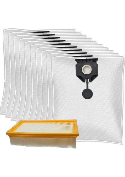 Elektrikli Süpürge Torbaları ve Polar Filtre Torbalarına Uyumlu Filtre 2.889-154.0 Torbalar ve Düz Katlı Filtre (Yurt Dışından)