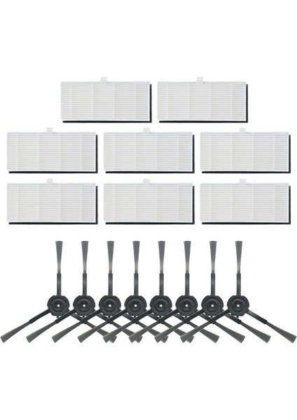 16 Adet Elektrikli Süpürge Aksesuarları Filtre Yan Fırça Değiştirme Kiti S9 Robotlu Süpürge Için Fit Parçaları Değiştirin (Yurt Dışından)