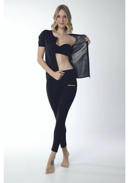 Termal Sauna Fermuarlı Kısa Kollu Eşofman Takımı fiyatları