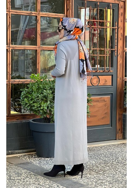 Triko Elbise 6931 Gri fiyatları