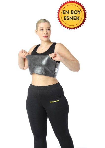 Sauna Termal Tayt Alt ve Atlet Üst Ikili Egzersiz ve Spor Takım