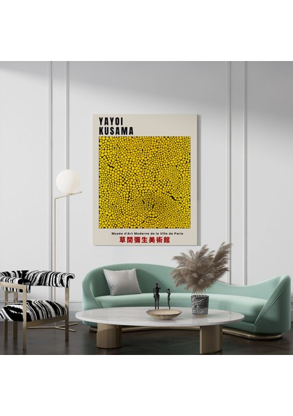 Modern Sanatsal Tablo Oda Dekorasyon Kanvas Tablo Yayoi Kusama Duvar Tablosu