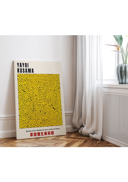 Modern Sanatsal Tablo Oda Dekorasyon Kanvas Tablo Yayoi Kusama Duvar Tablosu