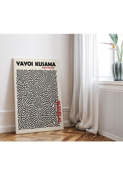 Pop Art Ev Dekorasyonu Kanvas Tablo Yayoi Kusama Modern Sanatsal Tablo Cafe Dekor