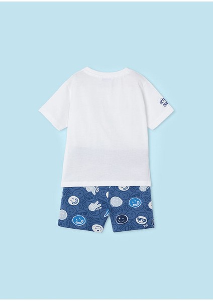 3606 Erkek Çocuk Ekru-Indigo Baskılı 2' Set modelleri