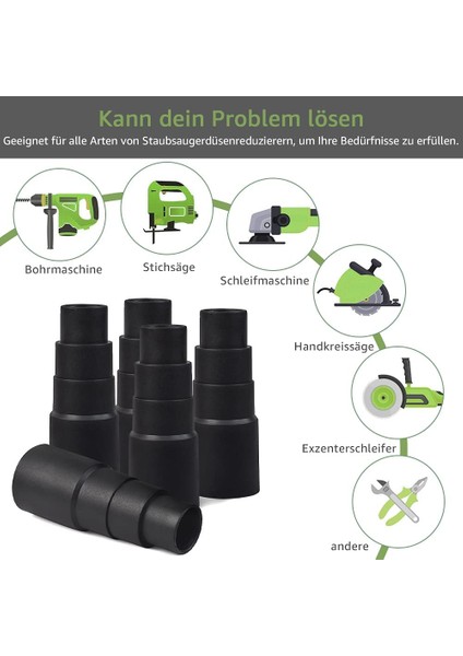 Adaptör 5'li Paket, Her Türlü Emme Arayüzü Redüktörleri Için Vakum Için (Yurt Dışından) fırsatları