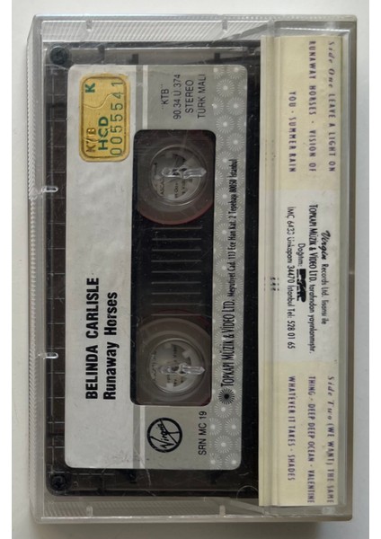Belinda Carlise Runaway Horses Kaset (Orjnal Dönem Baskı Kaset) fiyatları