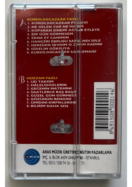 Kemal Gürses Kürdilihicazkar Faslı Hüzzam Faslı Kaset (Orjnal Dönem Baskı Kaset)