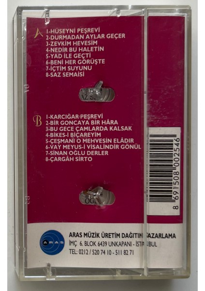 Kemal Gürses Hüseyni Karcığar Faslı Kaset (Orjnal Dönem Baskı Kaset)