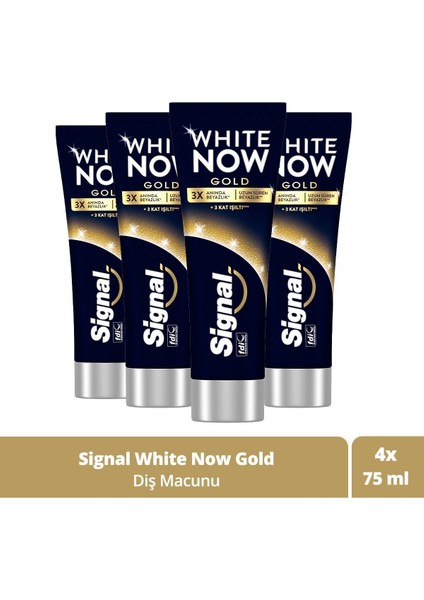 White Now Gold Işıltı Diş Macunu 75ML X4