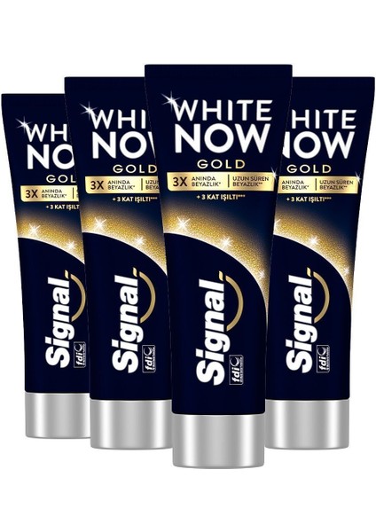 White Now Gold Işıltı Diş Macunu 75ML X4