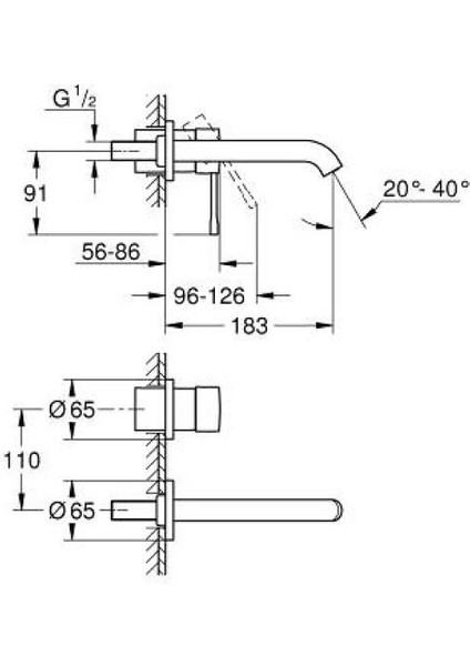 Essence Iki Delikli Lavabo Bataryası M-Boyut - 29192A01 fiyatları