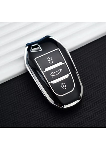 Toyota Proace City Anahtar Koruma Kılıfı Krom