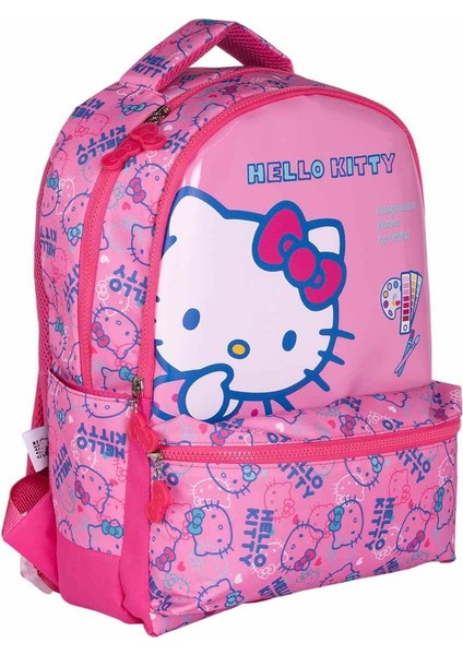 Hello Kitty Yazı Desenli Okul Çantası 2721