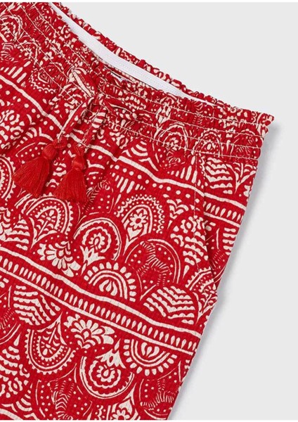 3535 Kız Çocuk Nar Çiçeği Pantolon