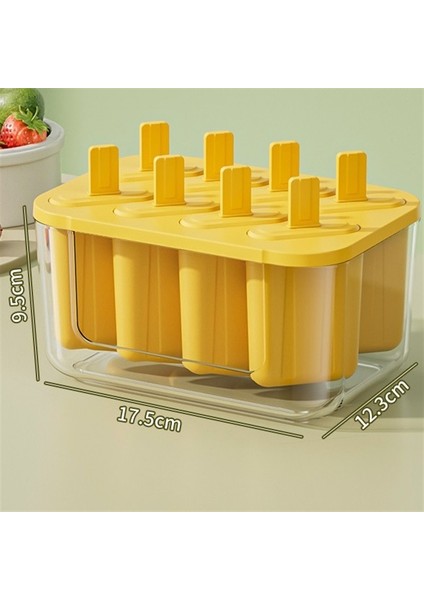 Ev Yapımı Dondurma Kalıbı Ev Gıda Sınıfı Silikon Buzlu Şeker Kalıbı (Yurt Dışından)