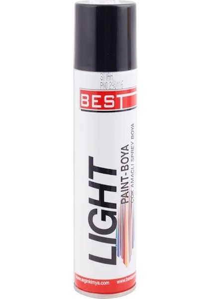 Light Spray Boya Mat Siyah 250ML