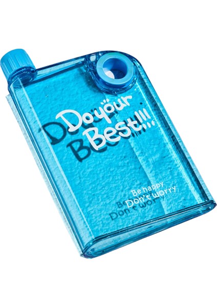 By Perotti Mona Shinny A5 380ML Bottle Motivasyonel Su Matara Notebook Sporcu Suluk Su Şişesi Halka