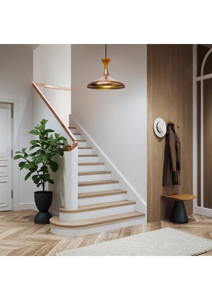 Champion Ahşap Mantar Başlık Tekli Avize Salon Oturma Odası Mutfak Yatak Odası Sarkıt Modeli modelleri