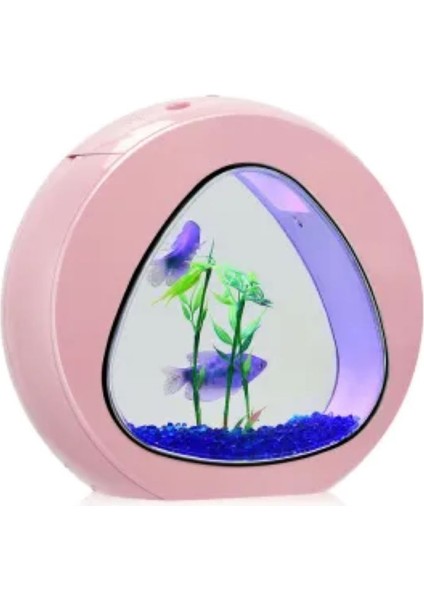 Ya02 6 Lt Komple Akvaryum Her Şey İçinde led ışıklı