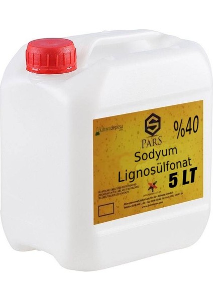 Sodyum Lignosülfonat Sıvı %40 5 kg