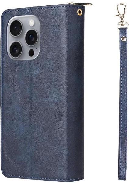 IPhone 16 Için Kılıf Pro Max Cüzdan Kılıf ile 9 Kart Yuvaları ile Kapak Çevirin (Yurt Dışından)