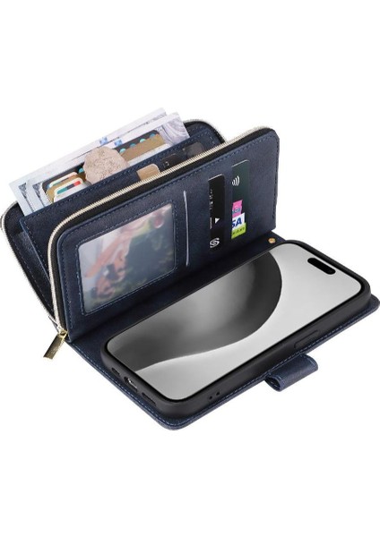 IPhone 16 Için Kılıf Pro Max Cüzdan Kılıf ile 9 Kart Yuvaları ile Kapak Çevirin (Yurt Dışından)
