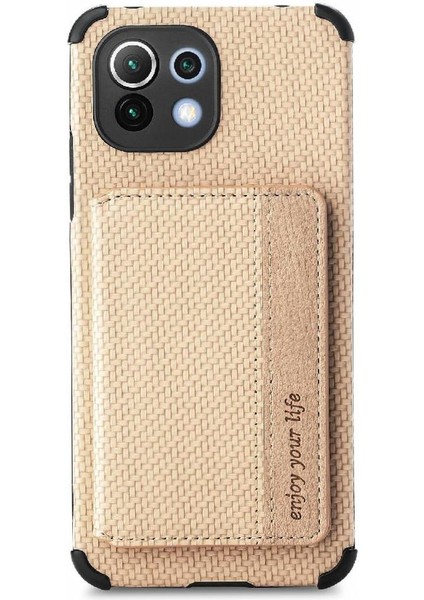 Xiaomi 11 Için Kılıf Standı Fonksiyonu Rfıd Engelleme Manyetik Kart Tutucu (Yurt Dışından) indirimleri