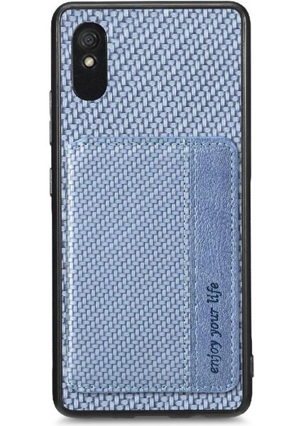 Xiaomi Redmi 9A Manyetik Kart Tutucu Rfıd Engelleme Için Kılıf Komple Standı (Yurt Dışından)