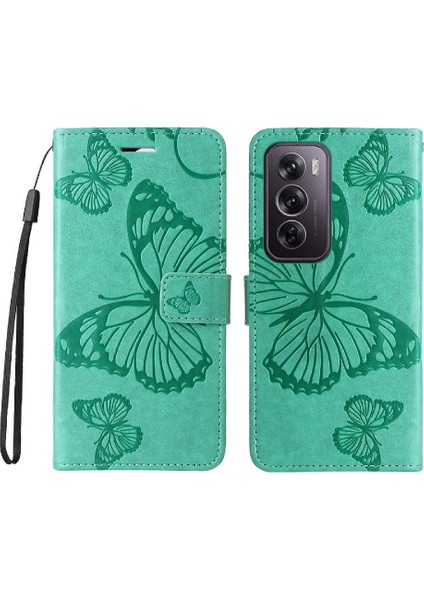Oppo Için Kılıf Card 12 Pro 5g Flip Kickstand Pu Deri Kart Yuvası ile (Yurt Dışından)