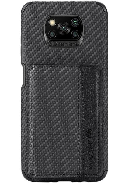 Xiaomi Poco X3 Pro Manyetik Kart Tutucu Rfıd Engelleme Için Kılıf Komple (Yurt Dışından) modelleri