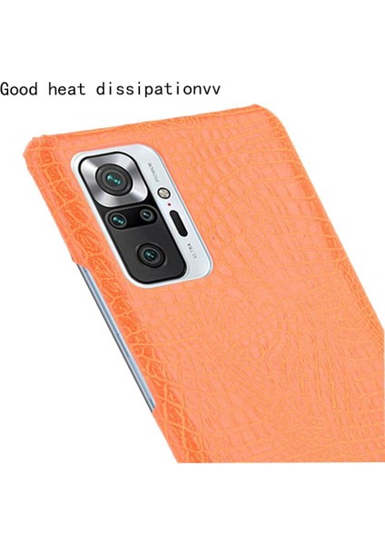 Xiaomi Redmi Not 10 Pro Max Klasik Timsah Için Şık Klasik Durumda (Yurt Dışından)