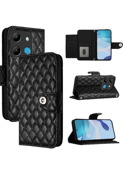Infinix Akıllı 7 Bilek Şeridi Kart Tutucu Için Kılıf Darbeye Dayanıklı Şık Cüzdan (Yurt Dışından)