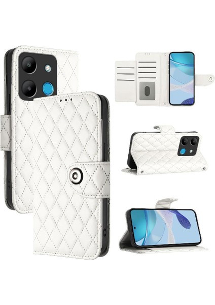 Infinix Akıllı 7 Bilek Şeridi Kart Tutucu Için Kılıf Darbeye Dayanıklı Şık Cüzdan (Yurt Dışından)