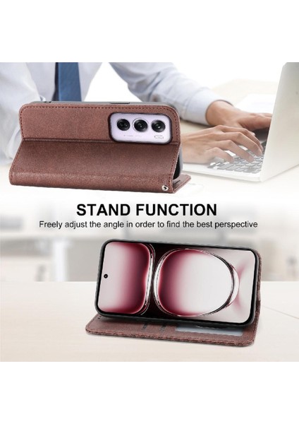 Oppo Oppo 12 Pro 5g Için Flip Case Standı El Kayışı Eşkenar Dörtgen Şekli Günlük Kullanım (Yurt Dışından)