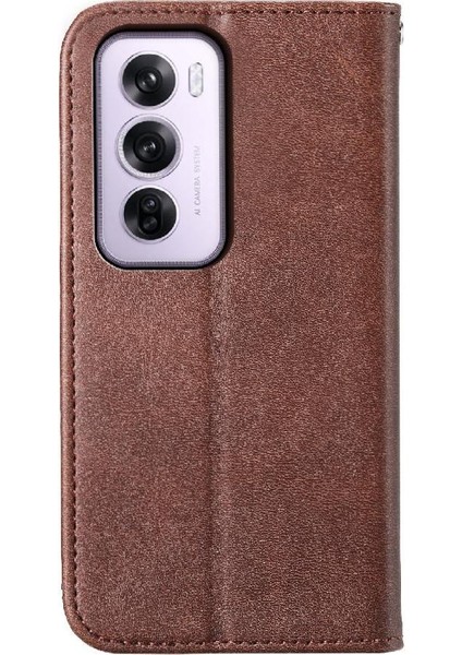 Oppo Oppo 12 Pro 5g Için Flip Case Standı El Kayışı Eşkenar Dörtgen Şekli Günlük Kullanım (Yurt Dışından)