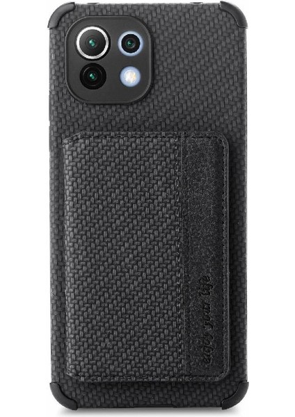 Xiaomi 11 Için Kılıf Standı Fonksiyonu Rfıd Engelleme Manyetik Kart Tutucu (Yurt Dışından) modelleri