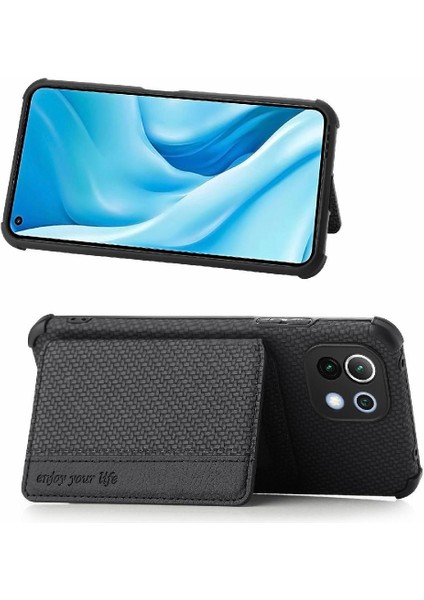 Xiaomi 11 Için Kılıf Standı Fonksiyonu Rfıd Engelleme Manyetik Kart Tutucu (Yurt Dışından) indirimleri